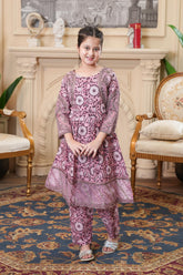 Soft Pink Daisy Maxi – Graceful Formal Wear for Girls