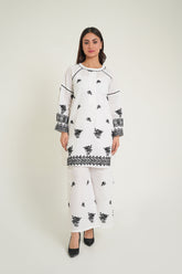 Cotton Regal White Sequence 2Pc