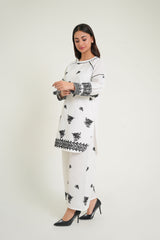 Cotton Regal White Sequence 2Pc