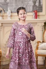 Soft Pink Daisy Maxi – Graceful Formal Wear for Girls