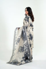 3Pc Embroidered Print Cotton Stitched