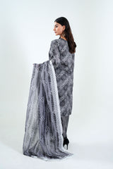 3Pc Embroidered Print Cotton Stitched