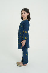 Cotton Summer Gmaly Embroidery Dress For Girls
