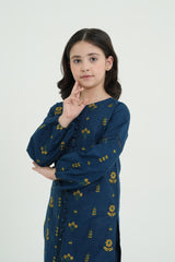 Cotton Summer Gmaly Embroidery Dress For Girls